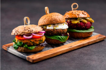 Hambúrguer Vegetariano.